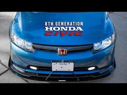 Honda Civic Mods | DevSport Wind Splitter | Lasfit LED Switchback Fog Lamps | Amazon Front Lip