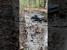 Attempt 2 at the dam swamp slow mo #rcathletes #one10hobbies #traxxas #slowmotion