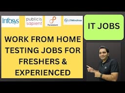 WFH Testing Jobs | Manual Testing| Fresher Jobs| Rd Automation Learning