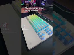 POV: You Just Got A New Gaming Keyboard #keyboard #pcgaming #gamingmemes