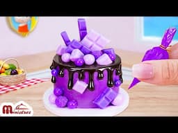 So Yummy Miniature Purple Cake Decorating Ideas | ASMR Cooking Mini Food