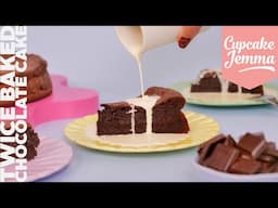 Twice Baked Chocolate Cake | Cooks The Books | Cupcake Jemma