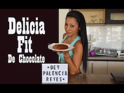 PANCAKES O HOT CAKES  DE CHOCOLATE | DELICIA FIT DE CHOCOLATE | POSTRE SALUDABLE