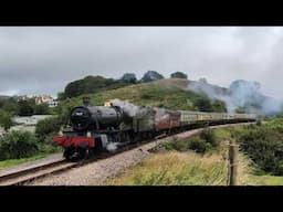 7827 'Lydham Manor's passes Waterside - Paignton & Dartmouth Steam Railway 15/08/24