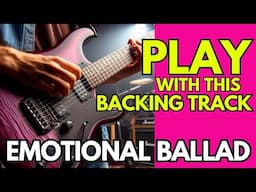 Marco Sfogli Inspired Backing Track Emotional Ballad Rock E minor Instrumental