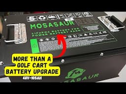 Unleashing The Power: Mosasaur 48v-105ah Lifepo4 Golf Cart Battery Unboxing & Review