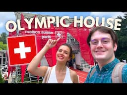 Celebrating SWISS NATIONAL DAY in their Olympic House !