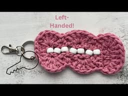 Left Handed Crochet Fidget Keychain for Adults