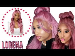 WIG INSTALL | $42 LUXURY SYNTHETIC PINK WIG TRANSFORMATION! #syntheticwigs #wiginfluencer