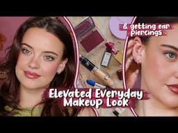 Elevated EVERYDAY makeup look + Getting piercings done!! ✨ | Julia Adams