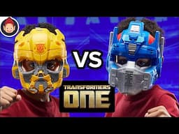 Transformers One Toys - 2 in 1 Mask Optimus Prime Orion Pax & Bumblebee B-127 Unboxing