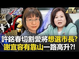 【霸凌懶人包】許銘春為選戰「切割謝宜容」遭酸還想選市長？霸凌者「有靠山」一路不斷高升！？ 【關鍵時刻】20241120-4 劉寶傑 張禹宣 姚惠珍 李家名 謝松善 林廷輝