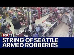 Seattle Police looking for suspects in string of Friday robberies | FOX 13 Seattle