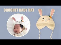 How To Crochet Baby Bunny Hat?