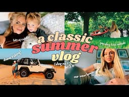 A Classic Mrs. Midwest Summer ☀️🌊💅 || VLOG 37 || Chatty GRWM, Grocery Haul, Dunes, & Beach Biking!