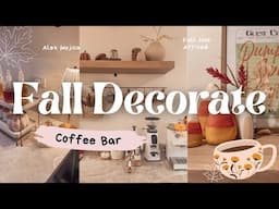 Get Cozy With Me As I Decorate For Fall 2024 | Transforming My Coffee Bar For Autumn