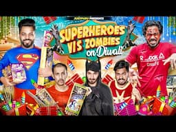 SUPERHEROES vs ZOMBIES ON DIWALI || JustPuru