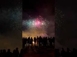 New Years Party with Light Show, Bonfire & Fireworks in Bombay Beach, CA #newyear2024 #bombaybeach