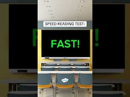 How Fast Can You Read?