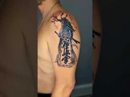 Samurai tattoo reveal #tattoo #samurai #tattooideas #japanese #artist