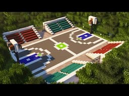 Minecraft: How to build a Basketball Court [Tutorial]