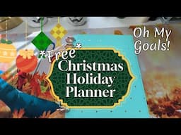 Christmas Holiday Planner Flip Thru & FREE Download for Subscribers! | Oh My Goals!