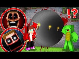 JJ and Mikey Found Longest Mimics Tunnel in Minecraft Maizen animation