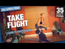 Let's Fly!  - Flying Pigeon Yoga Class - Five Parks Yoga