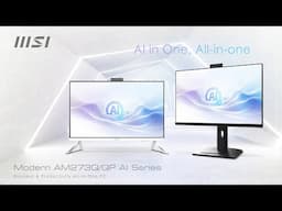 Modern AM273Q/QP AI Series – AI in One, All-In-One| Business & Productivity PC | MSI