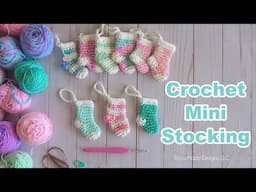 EASY CROCHET: Mini Christmas Stocking Ornament (Beginner-Friendly!)