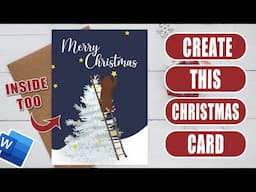 Create this Christmas Card in word | Easily