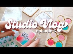 YAY received my custom made watercolour containers - Studio Vlog EP5