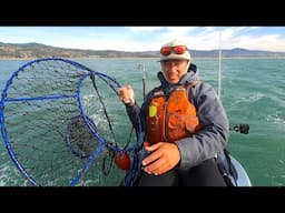 Catching Dungeness Crab in ROUGH WATER on a Kayak