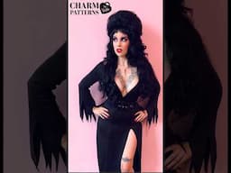 Make a Sexy Elvira-Inspired Dress Costume from Charm's Morticia Gown Sewing Tutorial, DIY Halloween