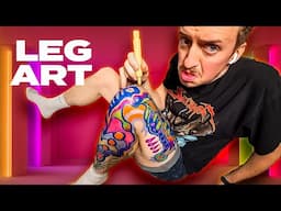 Drawing on a Leg (Leg Art!)