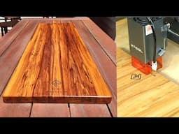 Making a MASSIVE Laser Engraved Serving Board | xTool | Woodworking