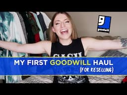 My First Goodwill Haul Video for Reselling