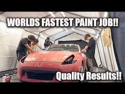 WE PAINTED A CAR FROM START TO FINISH IN JUST 8 HOURS!!