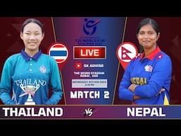 NEPAL VS THAILAND ICC U19 WOMEN'S WORLD CUP QUALIFIER 2ND MATCH  LIVE COMMENATARY | NEP VS THAI U19