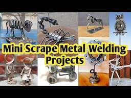 Diy Mini Scrape Metal Welding Projects For Beginners | Metal Working #diy #metalart