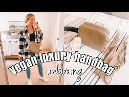 UNBOXING MY NEW PURSE FOR FALL | VEGAN LUXURY HANDBAG | ANGELA ROI GRACE CROSSBODY & WEBBING STRAP