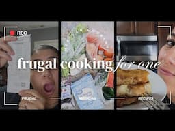 FRUGAL COOKING FOR ONE.   - HOW TO LIVE WITH $20 DOLLAR A WEEK.