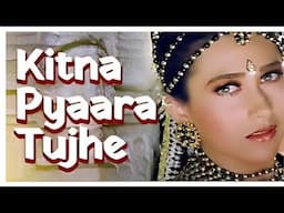 Kitna Pyara Tujhe - Lyrical | Raja Hindustani | Aamir Khan, Karisma Kapoor | 90's Evergreen Song