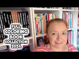 Arty Vlog - Coloring Book Collection Tour 2024 | Adult Coloring Books Galore! Studio Vlog 23