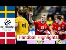 Sweden Vs Denmark Handball Highlights EHF Euro Cup 2026