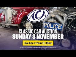 LIVE CLASSIC CAR AUCTION! Anglia Car Auctions November 2024 sale - Day Two