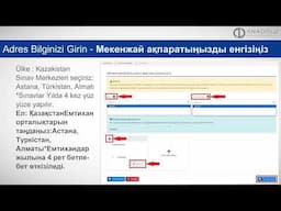 Anadolu Üniversitesi Kazakistan Programlarına Lise Diploma Denkliği ile Online Nasıl Kayıt Olunur?