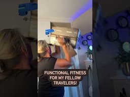 Functional fitness for travelers! 3 sets of 10 😂  #travelhacks