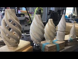 Make Spiral Finials w/ Sears Craftsman Router Crafter!