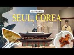 24 hrs en Seul Corea 🏙️ Vlog| Museo, myeongdong, Gangam, Comida callejera